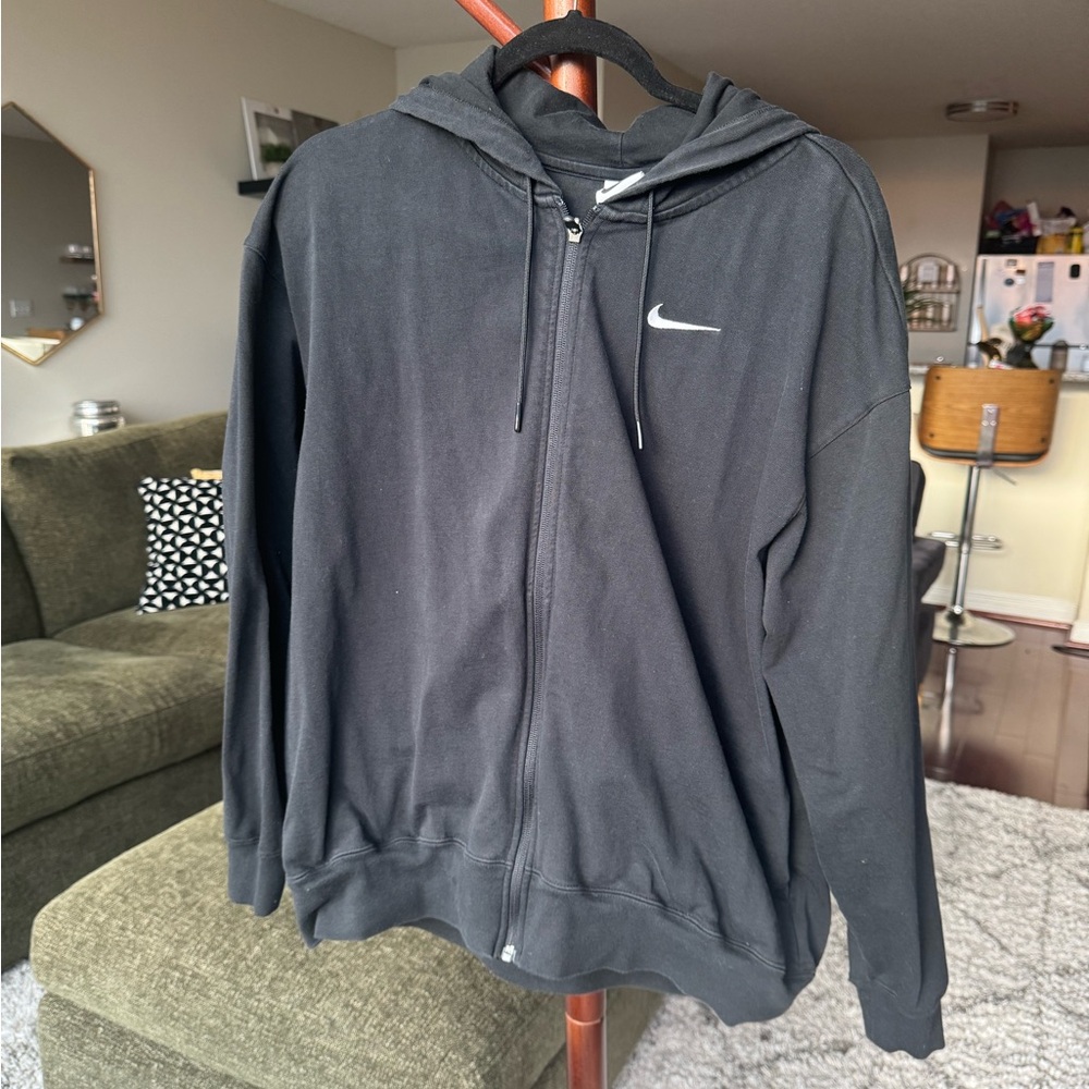 Nike Black Zip-Up Hoodie